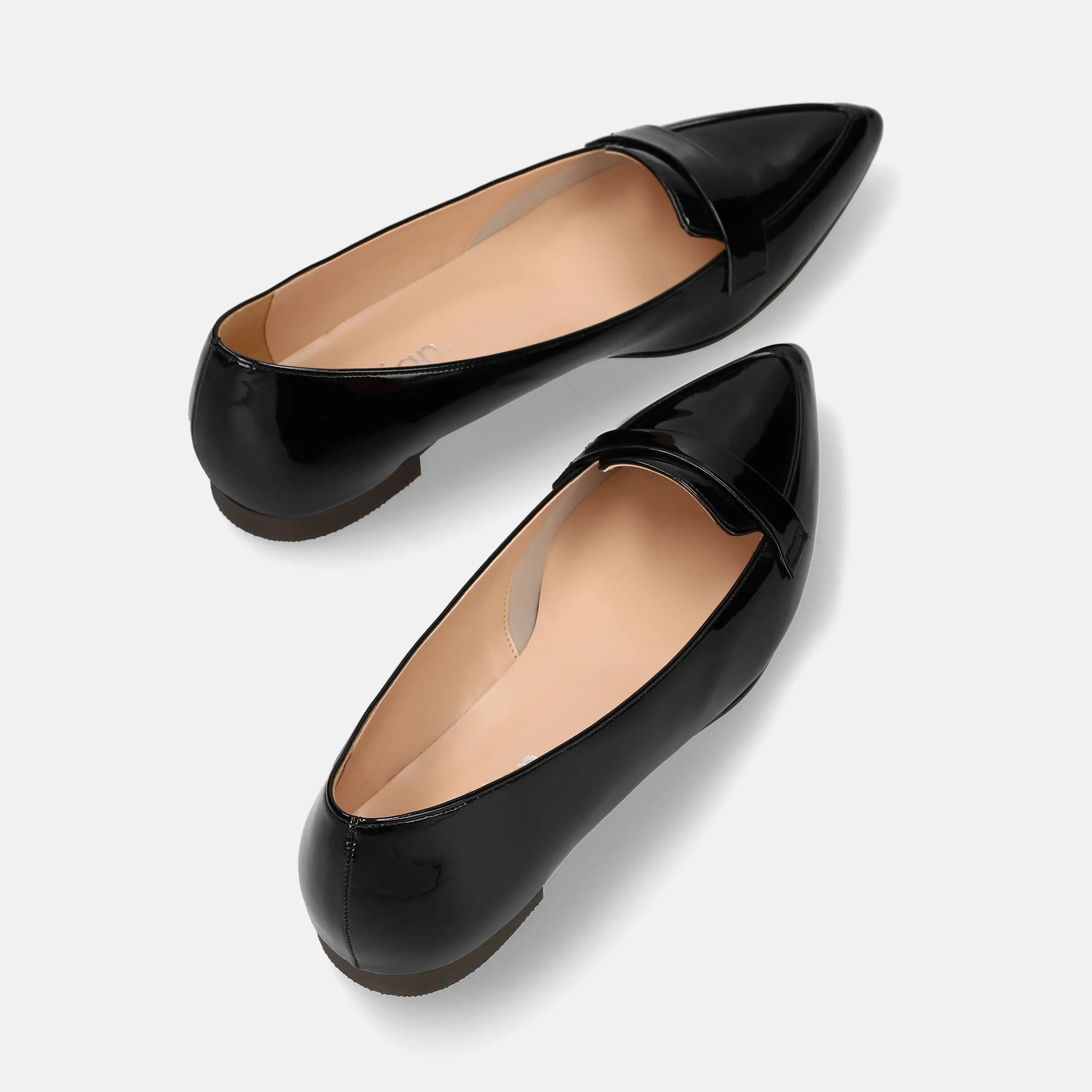 10% OFF: 2024SSBI: Low-cut pointed-toe loafers (124) Black E
