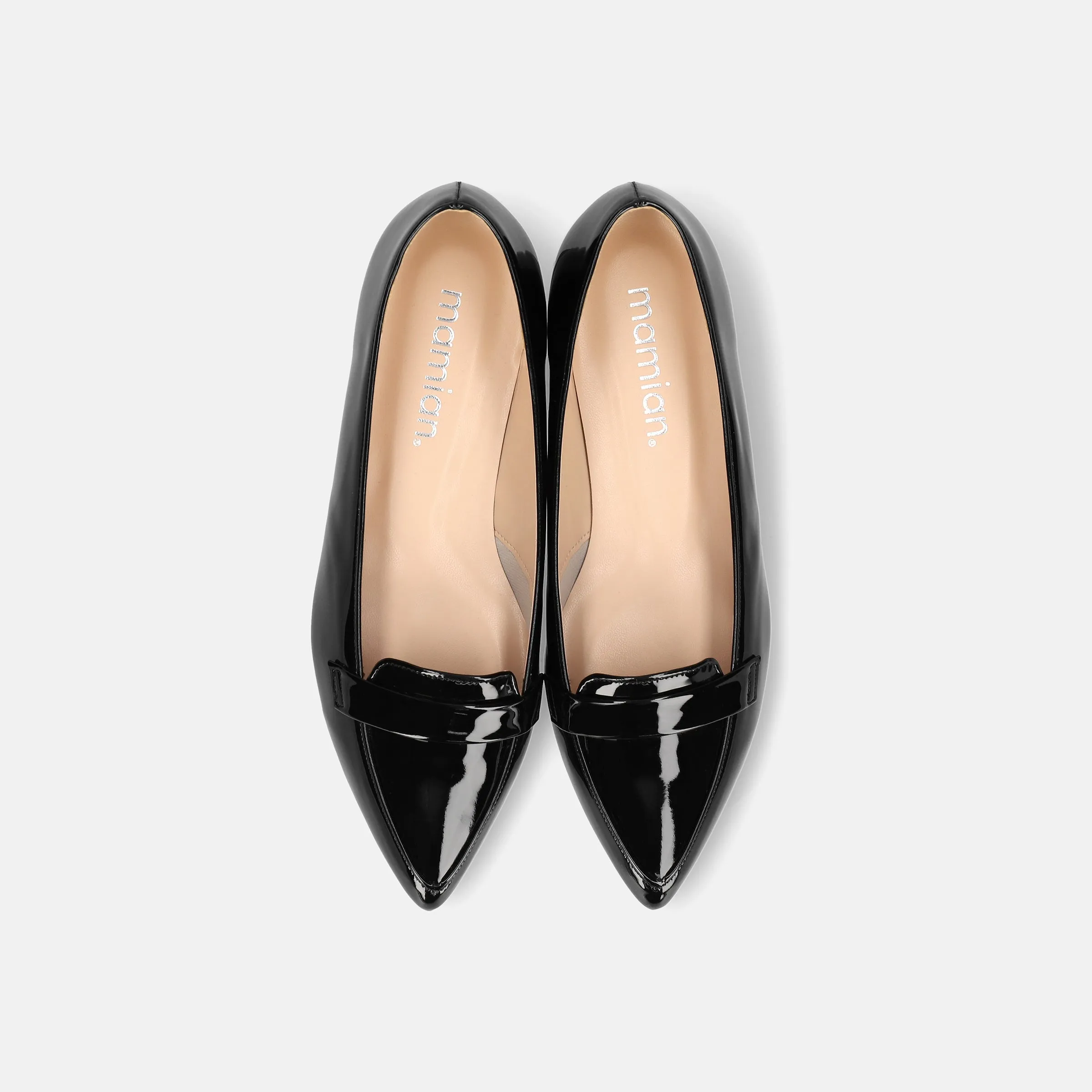 10% OFF: 2024SSBI: Low-cut pointed-toe loafers (124) Black E