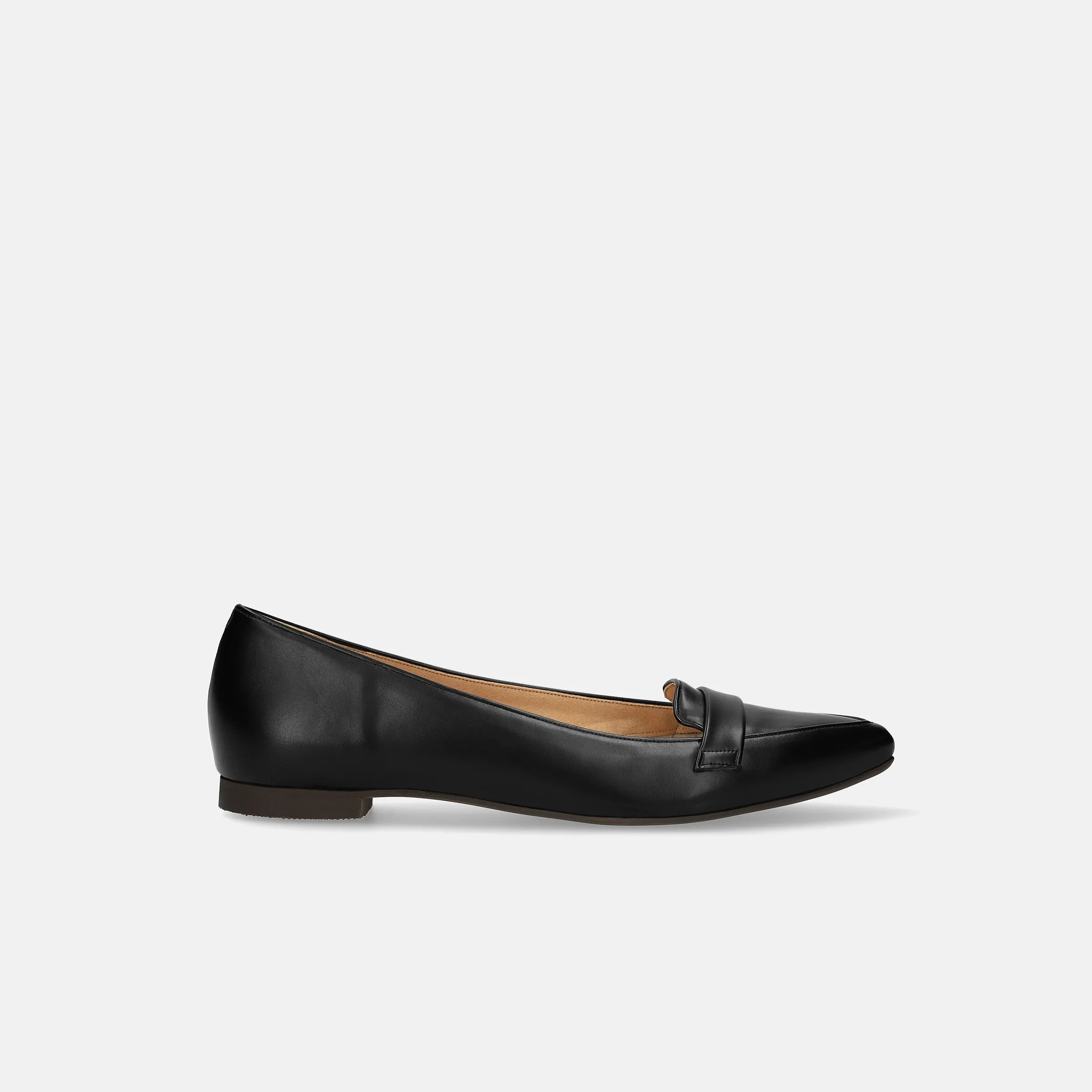 10% OFF: 2024SSBI: Low-cut pointed-toe loafers (124) Black