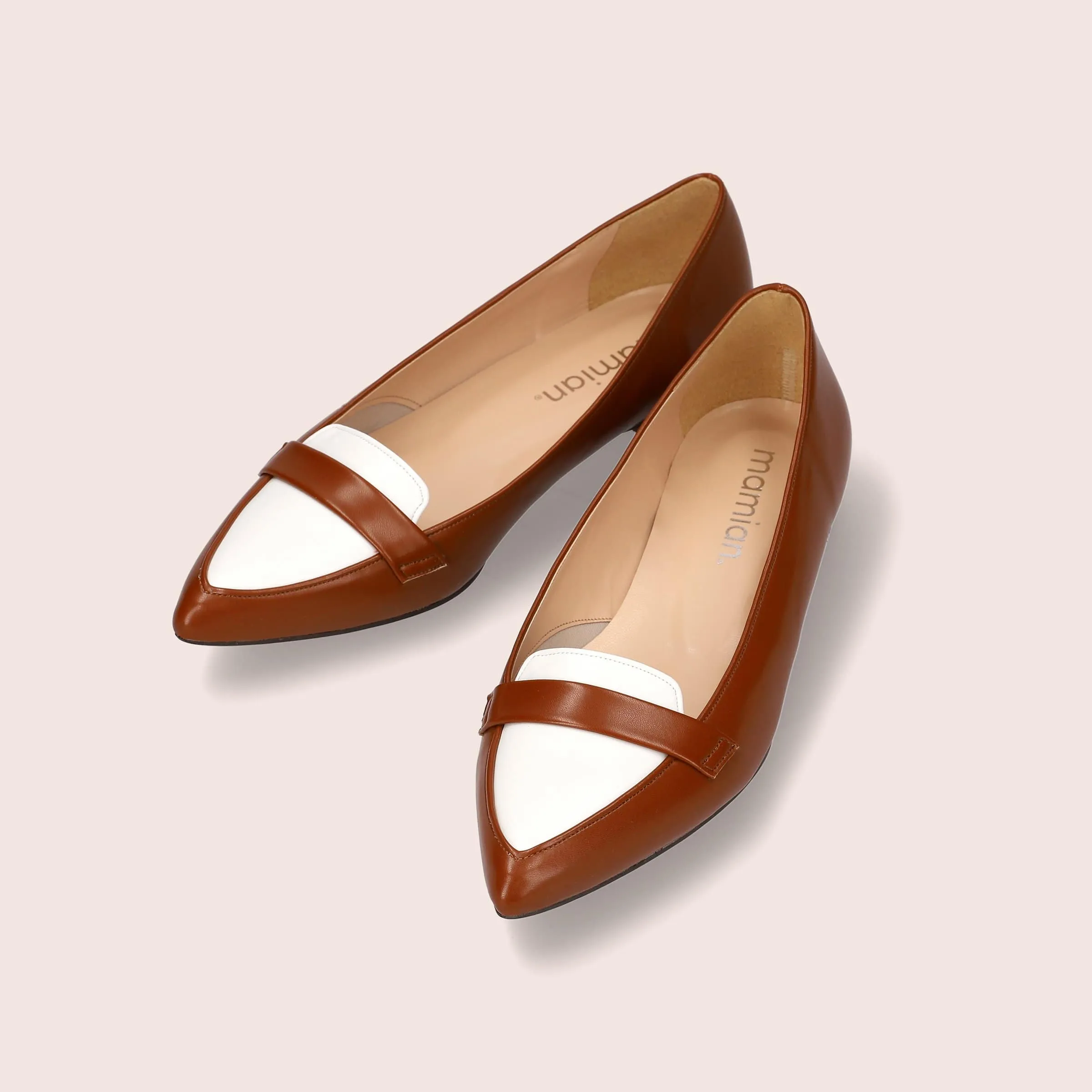 20% OFF: SSBI: Pointed Toe Loafer (124) Brown/C
