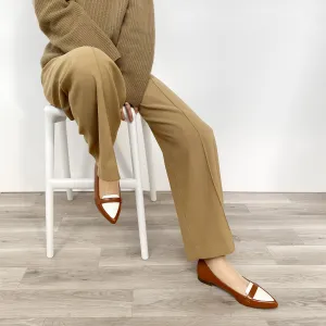 20% OFF: SSBI: Pointed Toe Loafer (124) Brown/C