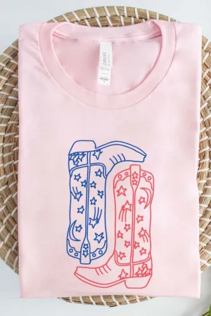 AMERICAN COWBOY BOOTS GRAPHIC PLUS SIZE TEE