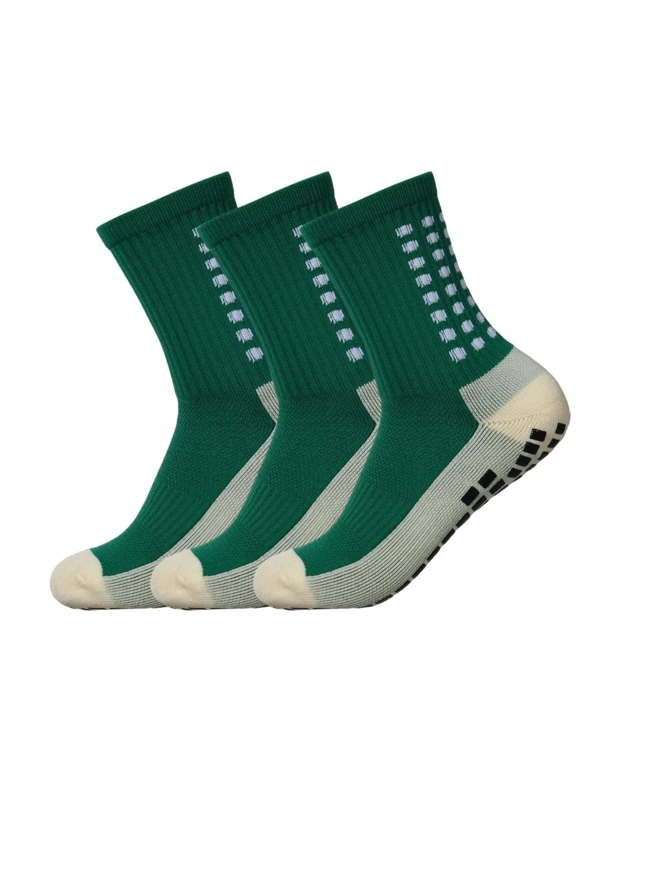 Anti-Skid Athletic Socks with Adhesive Points – 3 Pairs for Sports & Casual Wear