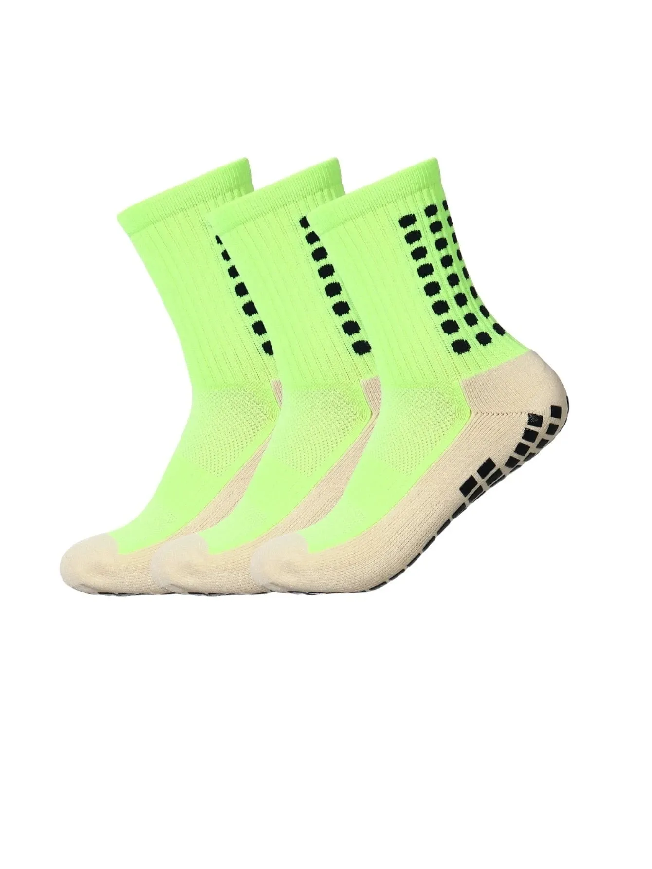 Anti-Skid Athletic Socks with Adhesive Points – 3 Pairs for Sports & Casual Wear