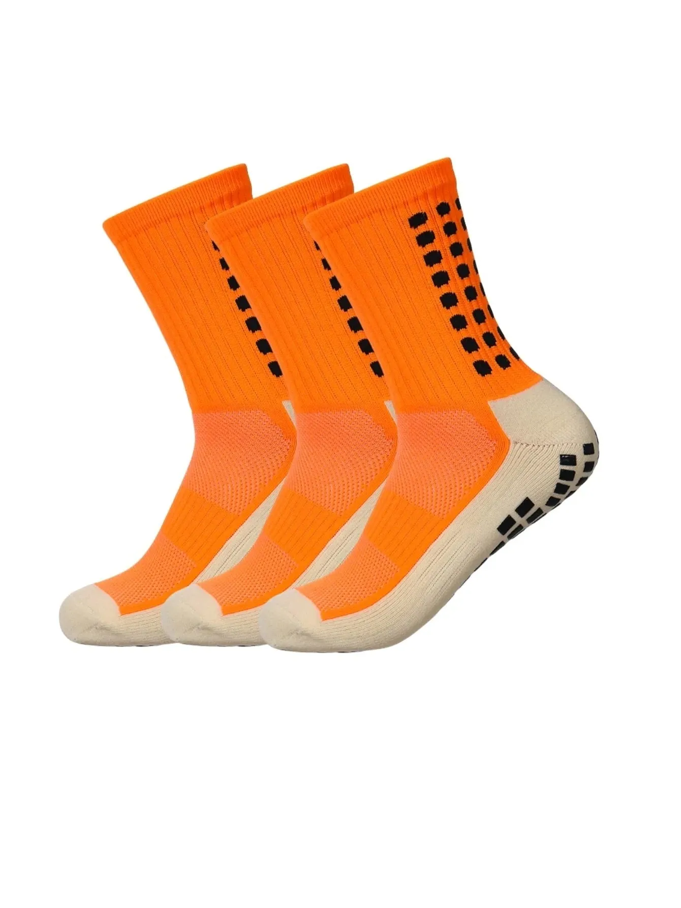 Anti-Skid Athletic Socks with Adhesive Points – 3 Pairs for Sports & Casual Wear