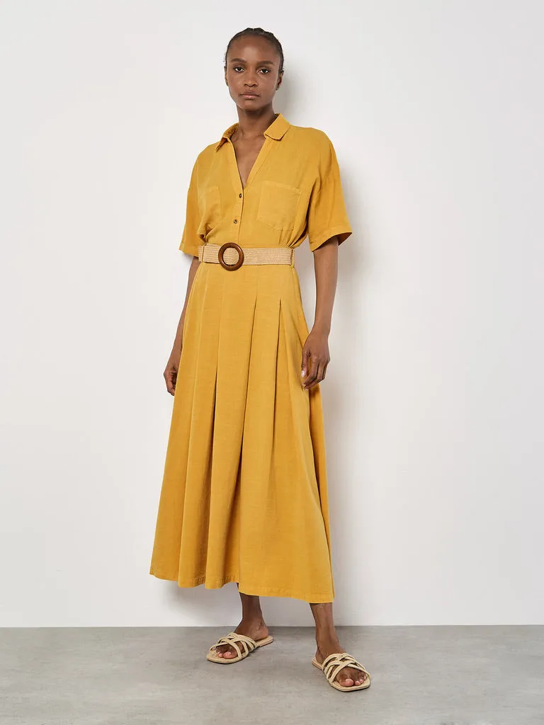 AP Belted Midi Skirt