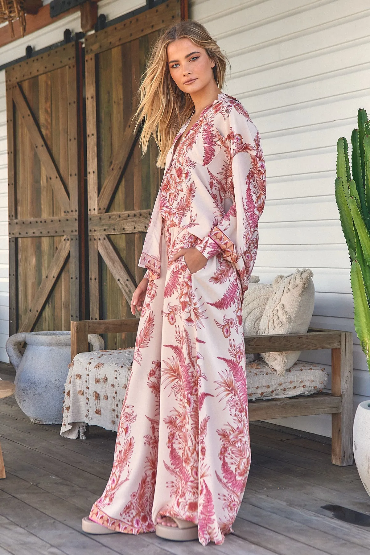 Balmy Nights Print Bombay Pants