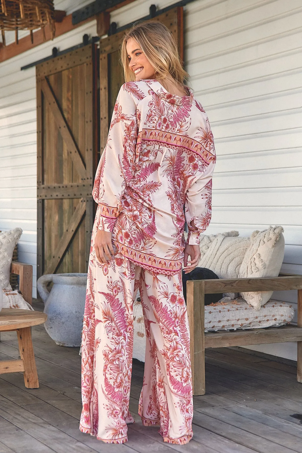 Balmy Nights Print Bombay Pants