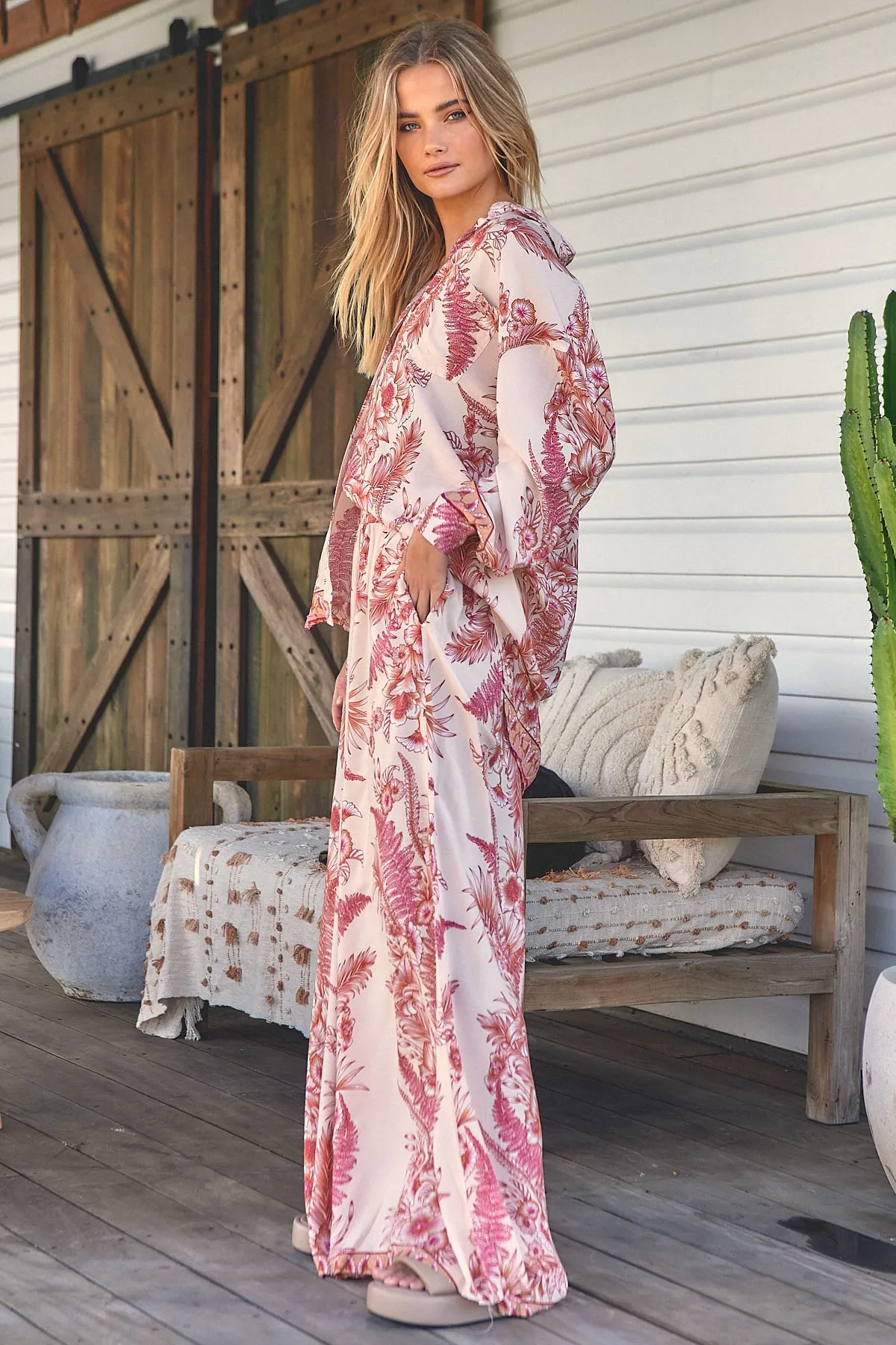 Balmy Nights Print Bombay Pants