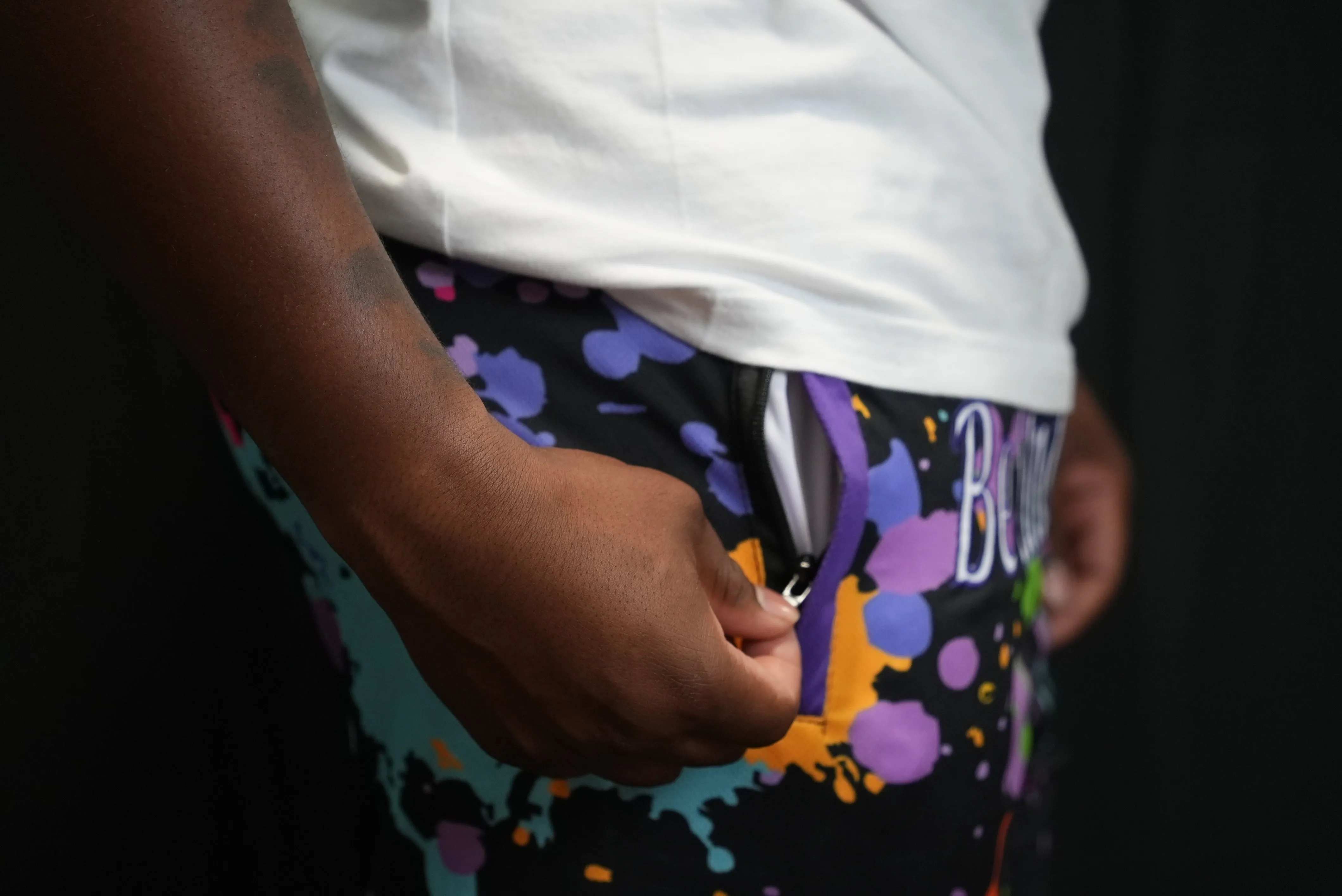 Be Undeniable "Splat" Mesh Shorts