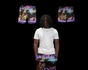 Be Undeniable "Splat" Mesh Shorts
