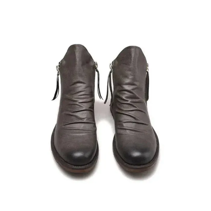 Bernardo Cavallino Leather Boots