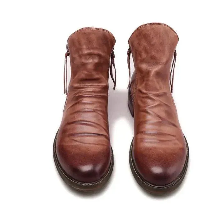 Bernardo Cavallino Leather Boots