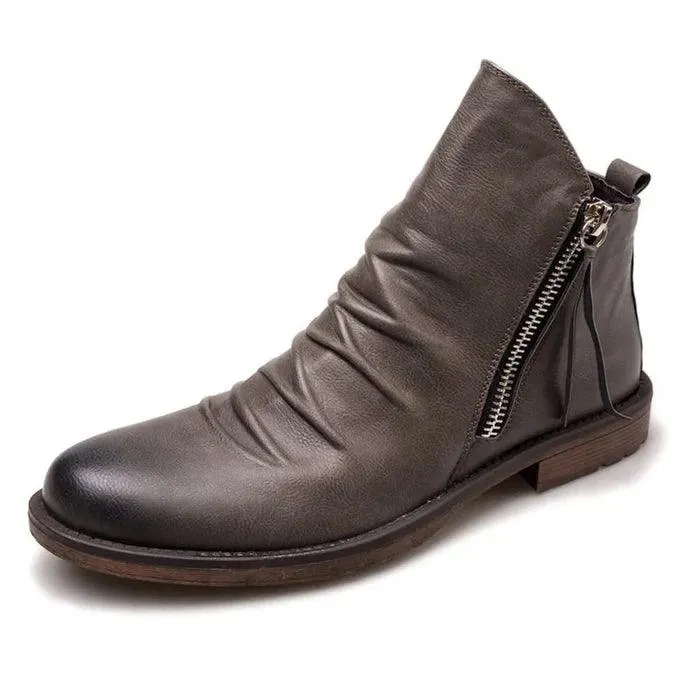 Bernardo Cavallino Leather Boots