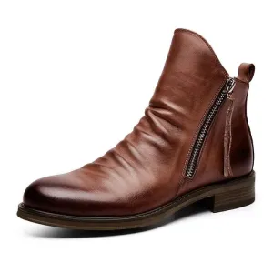 Bernardo Cavallino Leather Boots