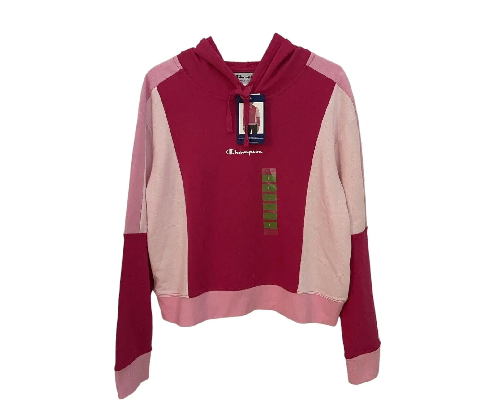 CHAMPION Reverse Weave Pastel Colorblock Hoodie Sweatshirt,
