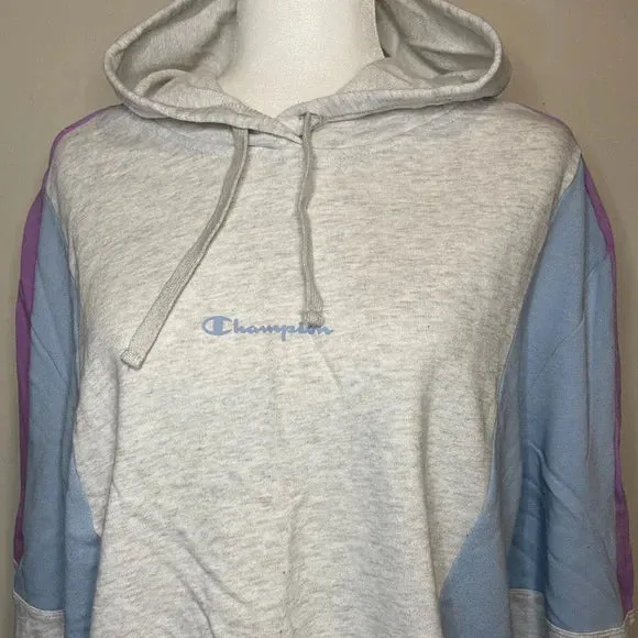 CHAMPION Reverse Weave Pastel Colorblock Hoodie Sweatshirt,
