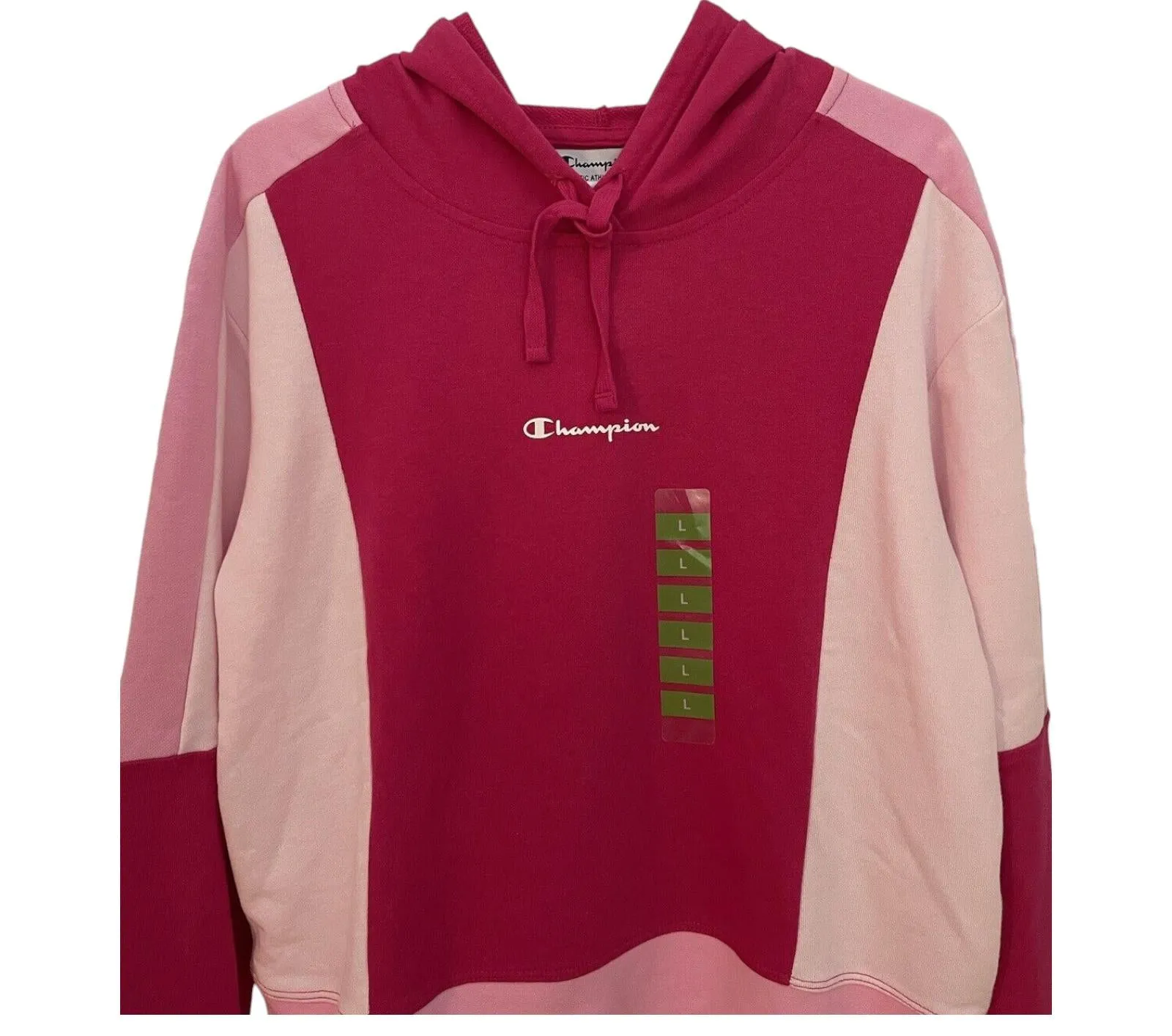 CHAMPION Reverse Weave Pastel Colorblock Hoodie Sweatshirt,