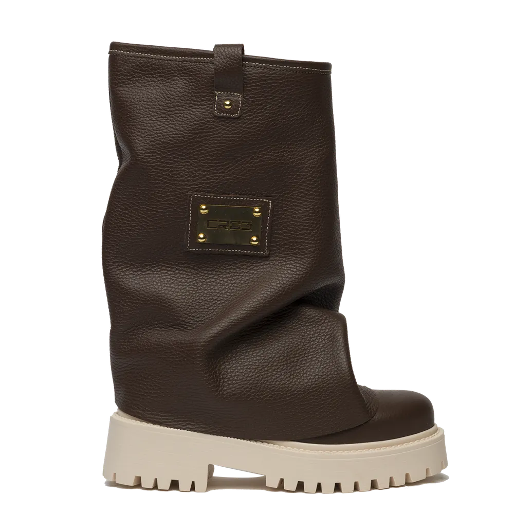 CHUNKY – Leather Boots Brown