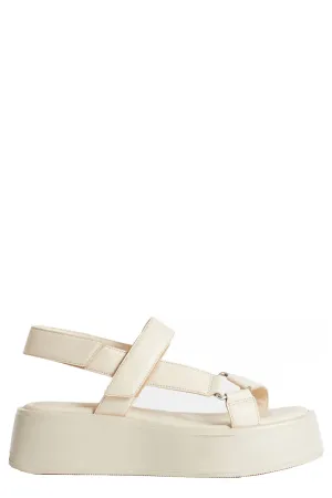 Courtney platform bőrszandál