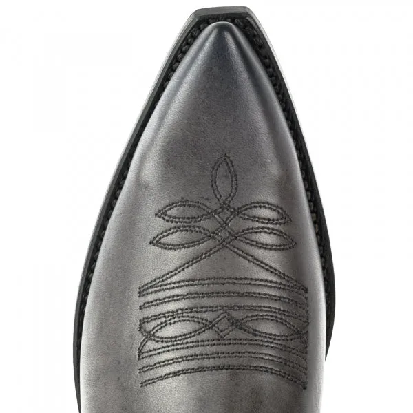 Cowboy Boots for Women and Men Handcrafted Grey Leather 1920s Texans