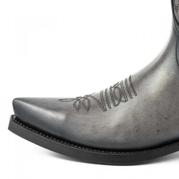 Cowboy Boots for Women and Men Handcrafted Grey Leather 1920s Texans