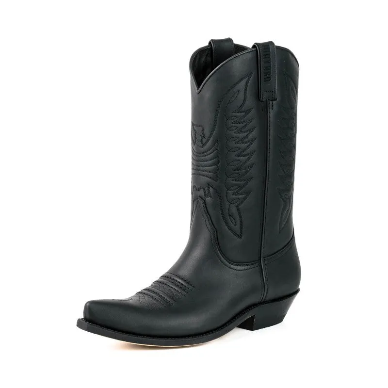 Cowboy Boots for Women and Men Handcrafted in Black Leather 20 Texans