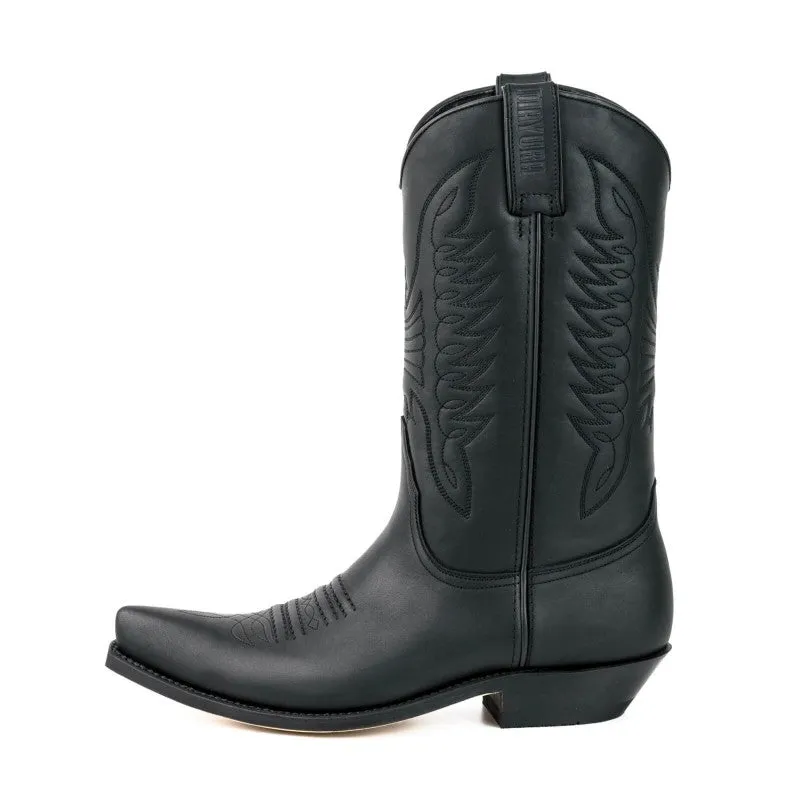 Cowboy Boots for Women and Men Handcrafted in Black Leather 20 Texans