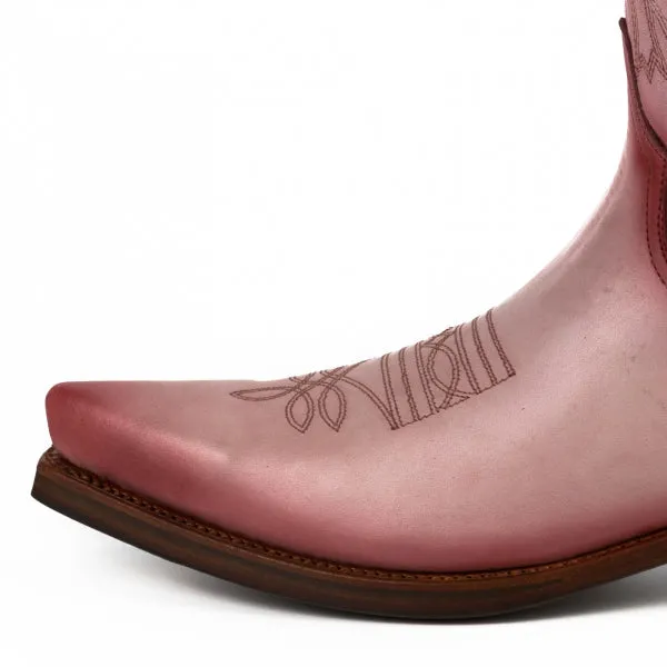 Cowboy Boots for Women and Men Handcrafted Pink Leather 1920s Texans