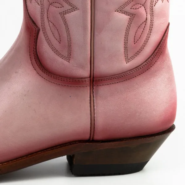 Cowboy Boots for Women and Men Handcrafted Pink Leather 1920s Texans