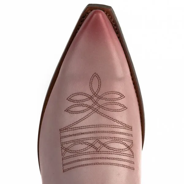 Cowboy Boots for Women and Men Handcrafted Pink Leather 1920s Texans