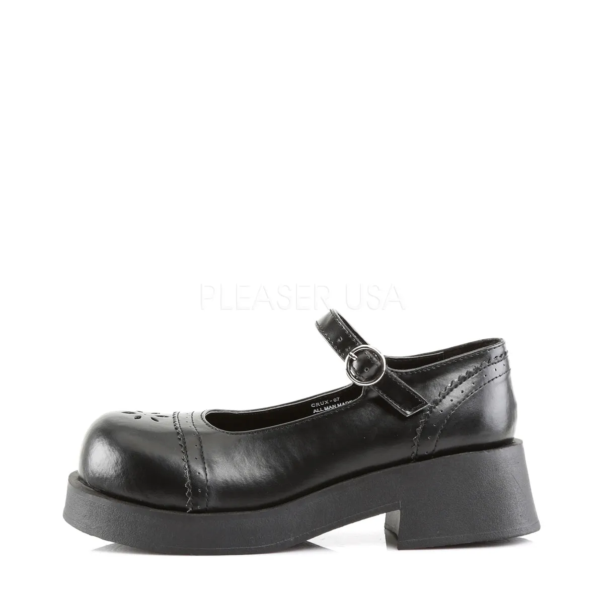 CRUX-07  Black Vegan Leather