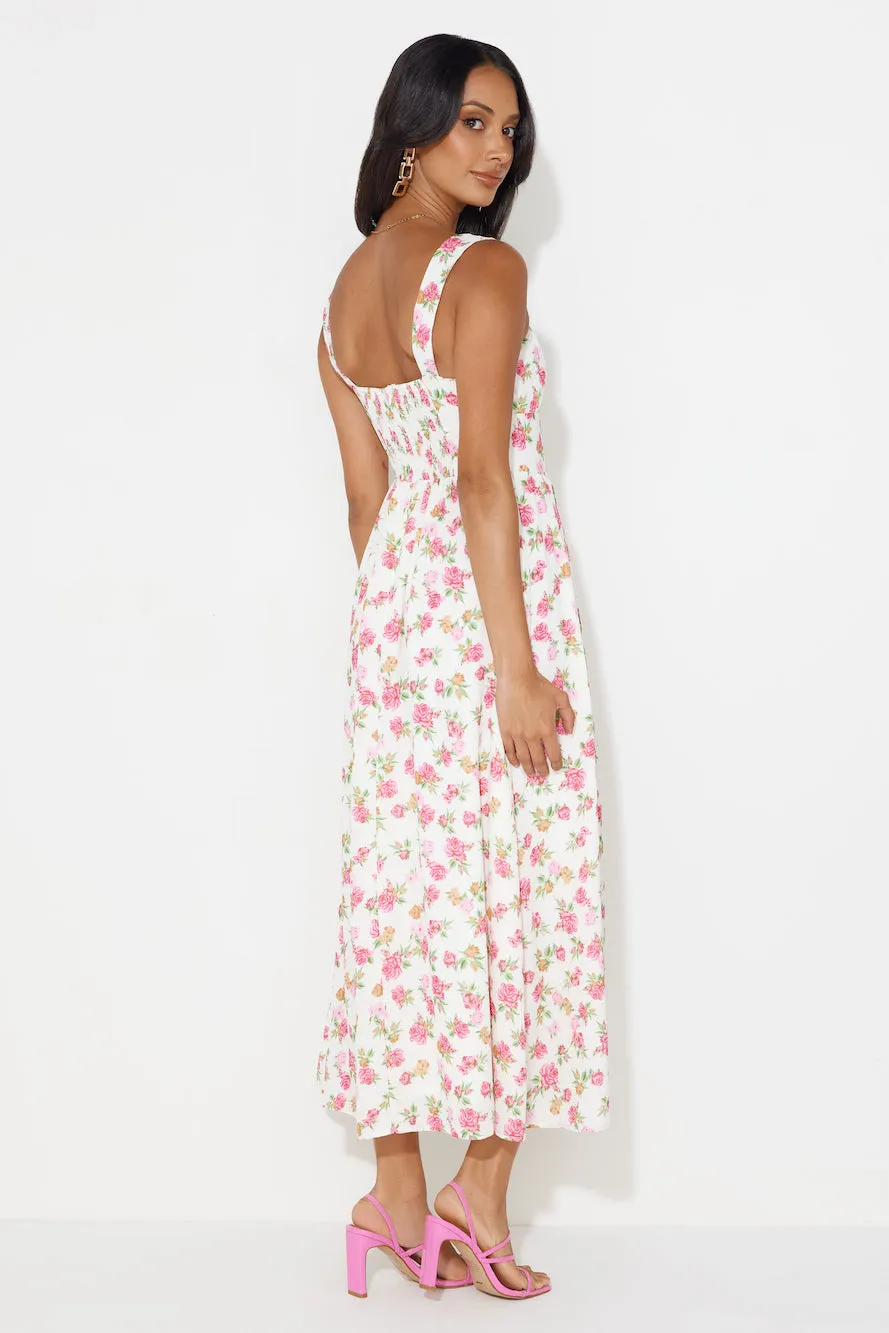 Cupcakes For You Midi Dress White
