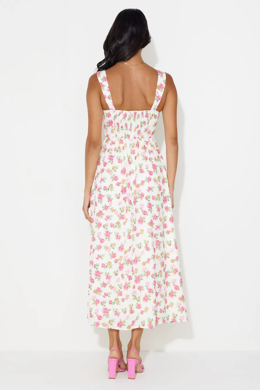 Cupcakes For You Midi Dress White