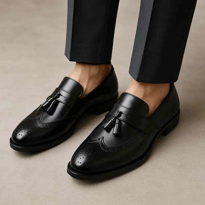 Domoir | Brogue Tassel Loafers