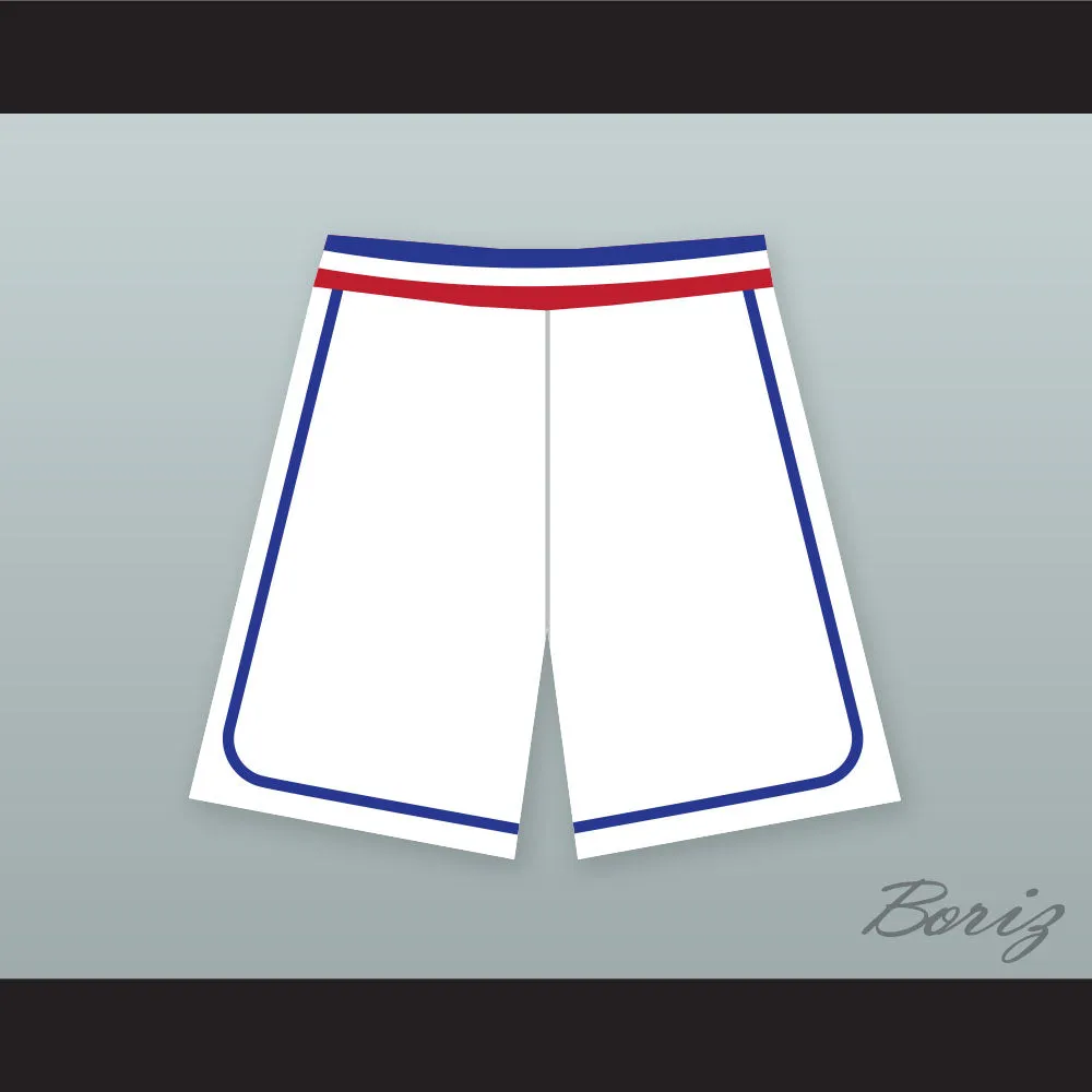 Doug Remer 17 Milwaukee Beers BASEketball White Basketball Shorts 1