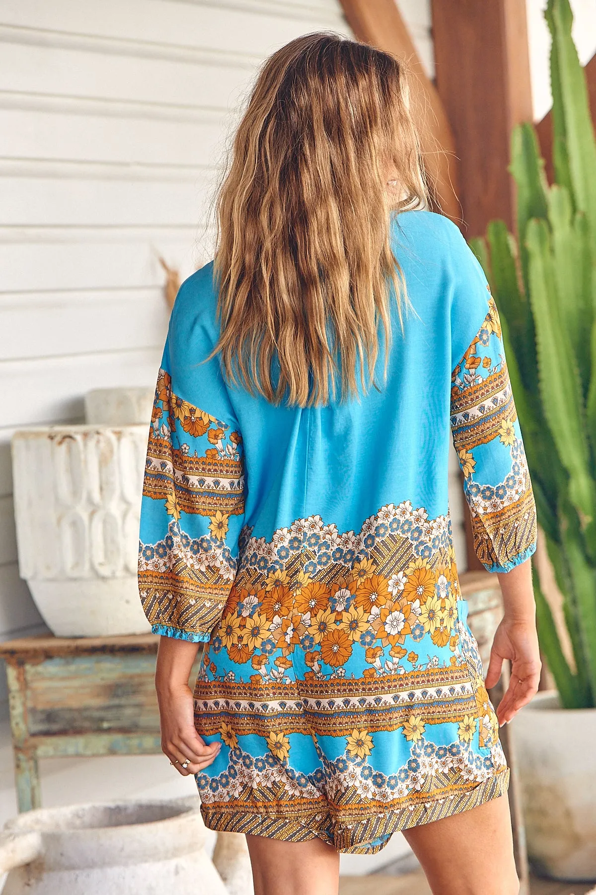 Dreams Print Tallow Playsuit