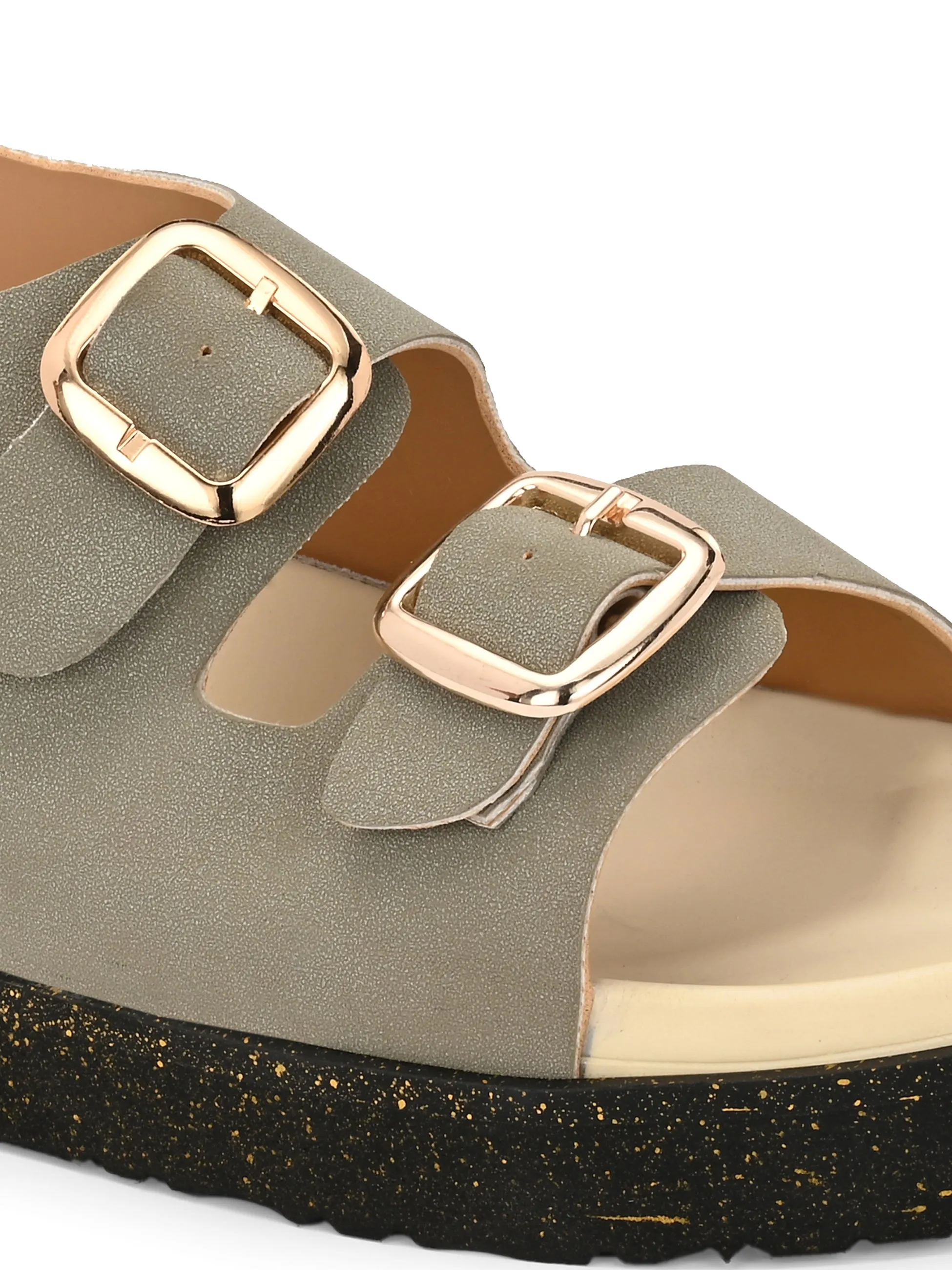 El Paso Buckles Platform Sandals