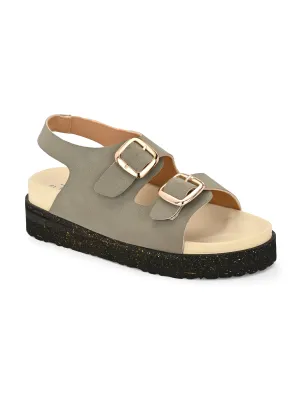 El Paso Buckles Platform Sandals