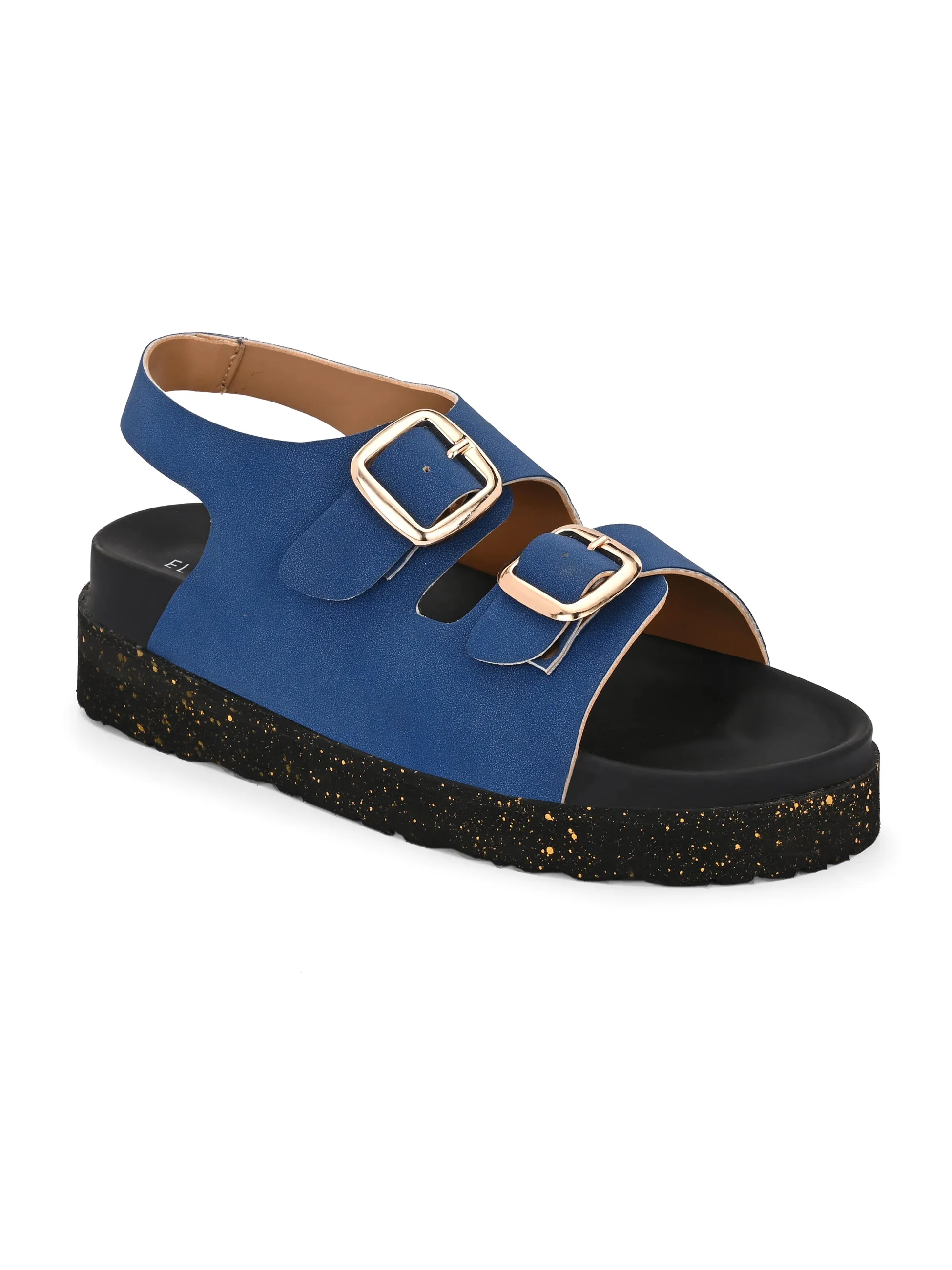 El Paso Buckles Platform Sandals