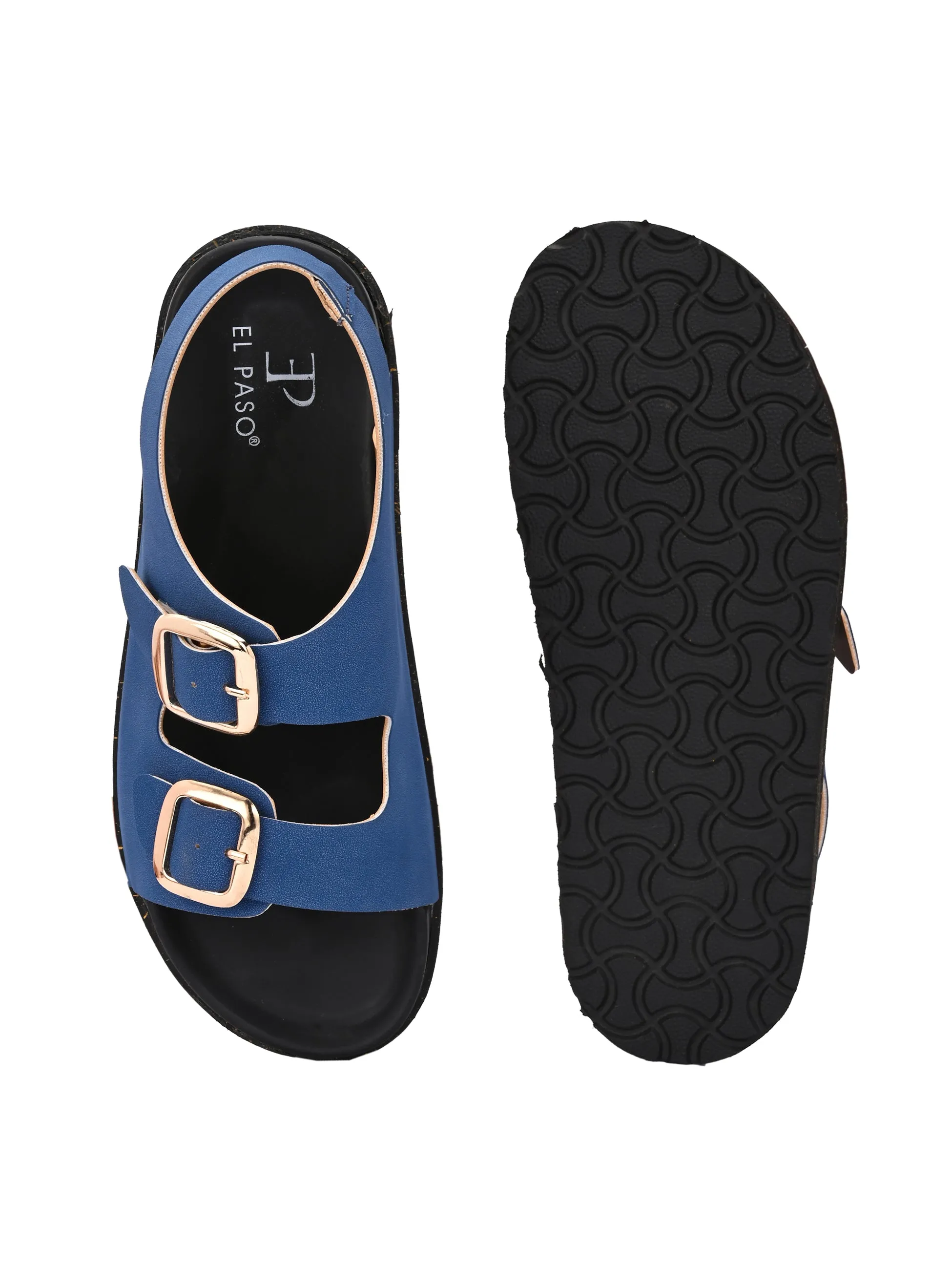 El Paso Buckles Platform Sandals