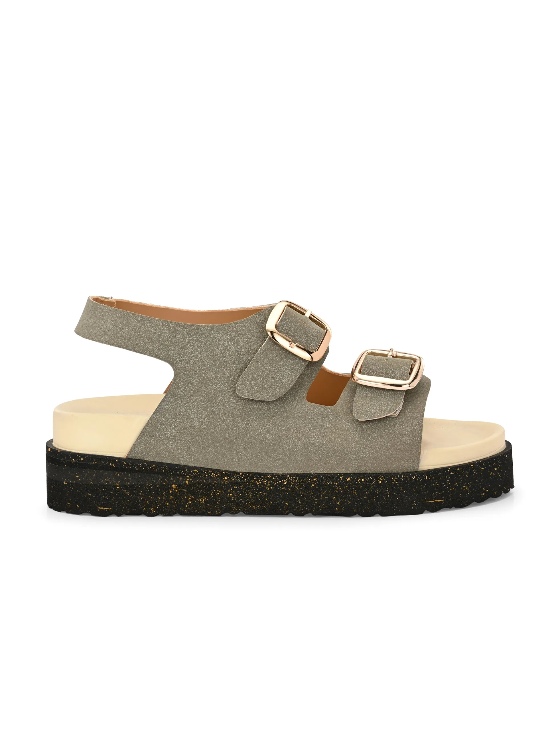 El Paso Buckles Platform Sandals
