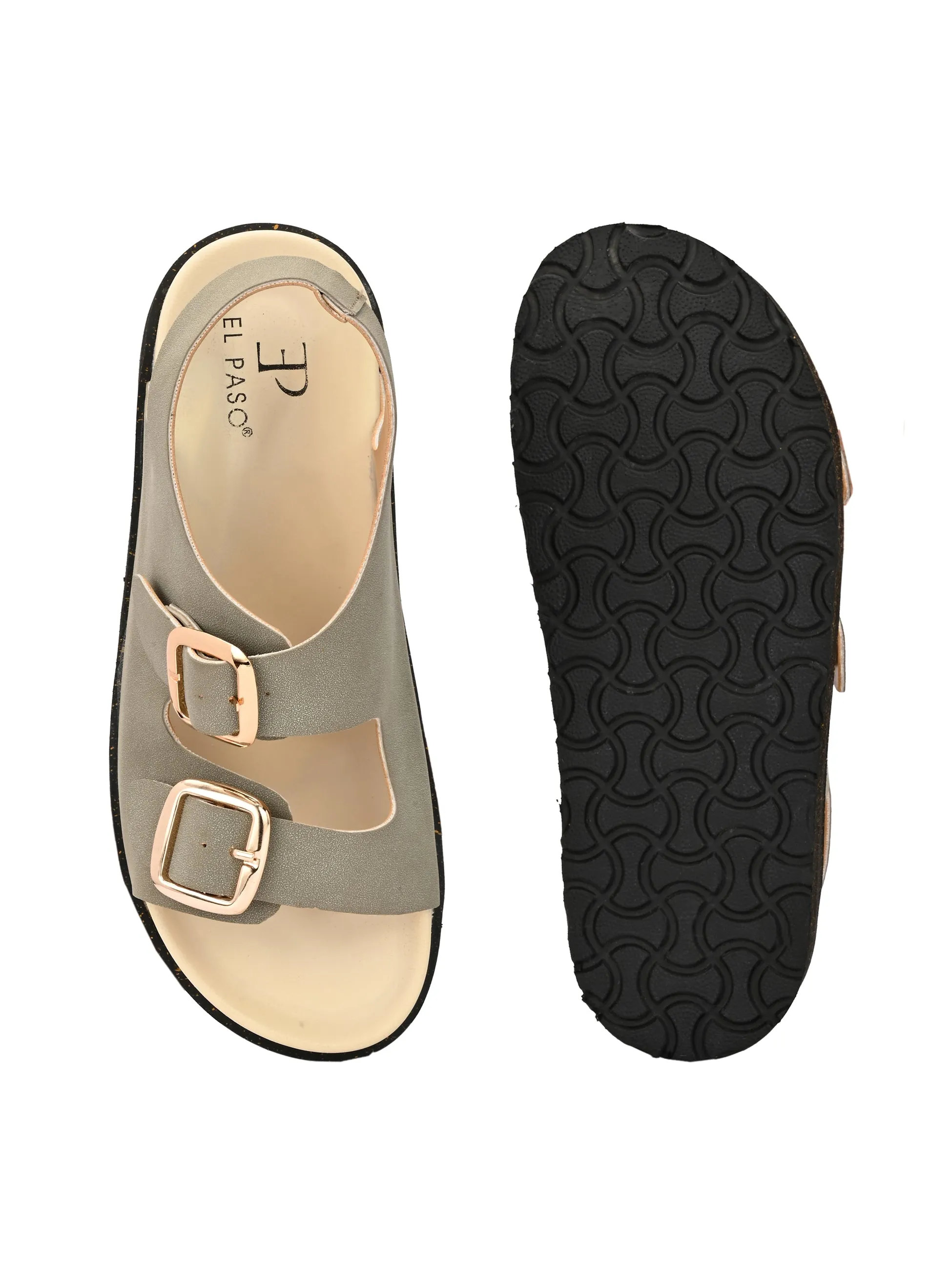 El Paso Buckles Platform Sandals
