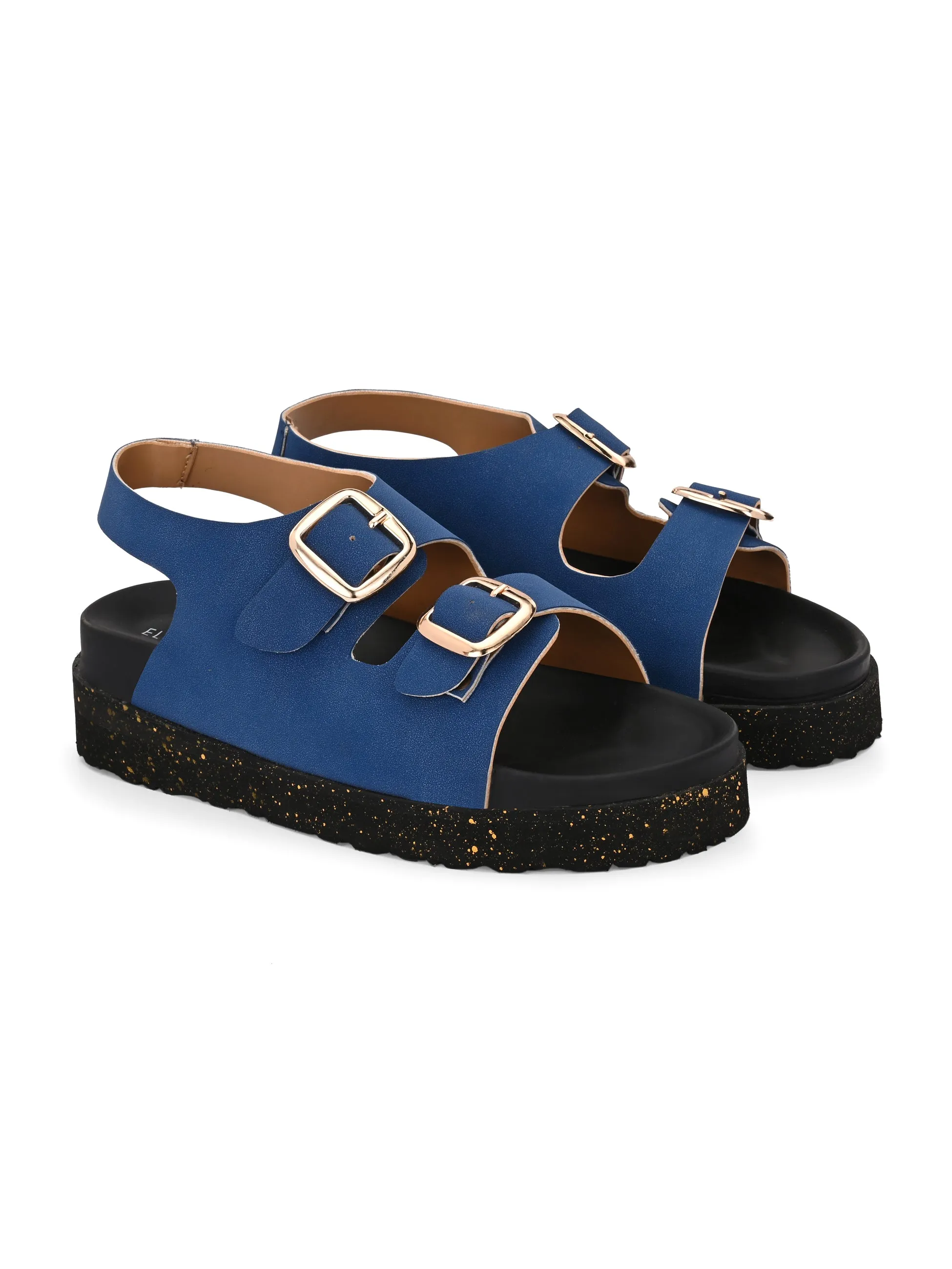 El Paso Buckles Platform Sandals