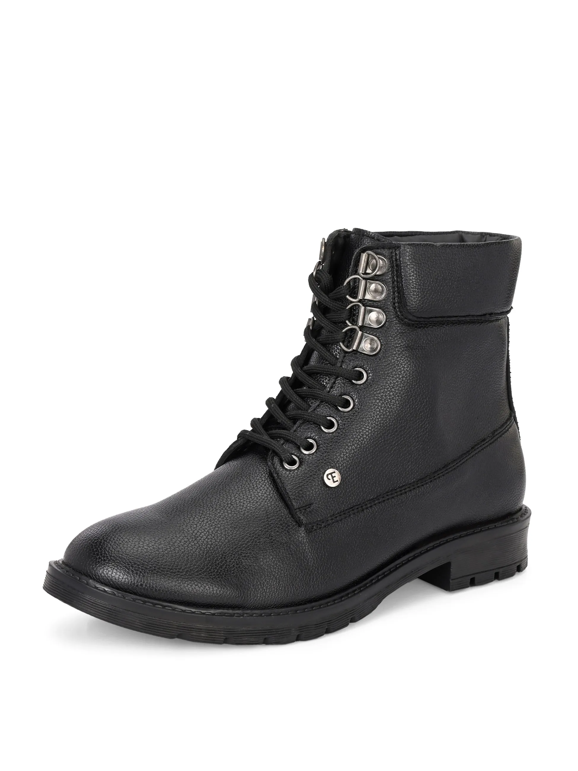 El Paso Men Faux Leather Casual Lace Up Boots