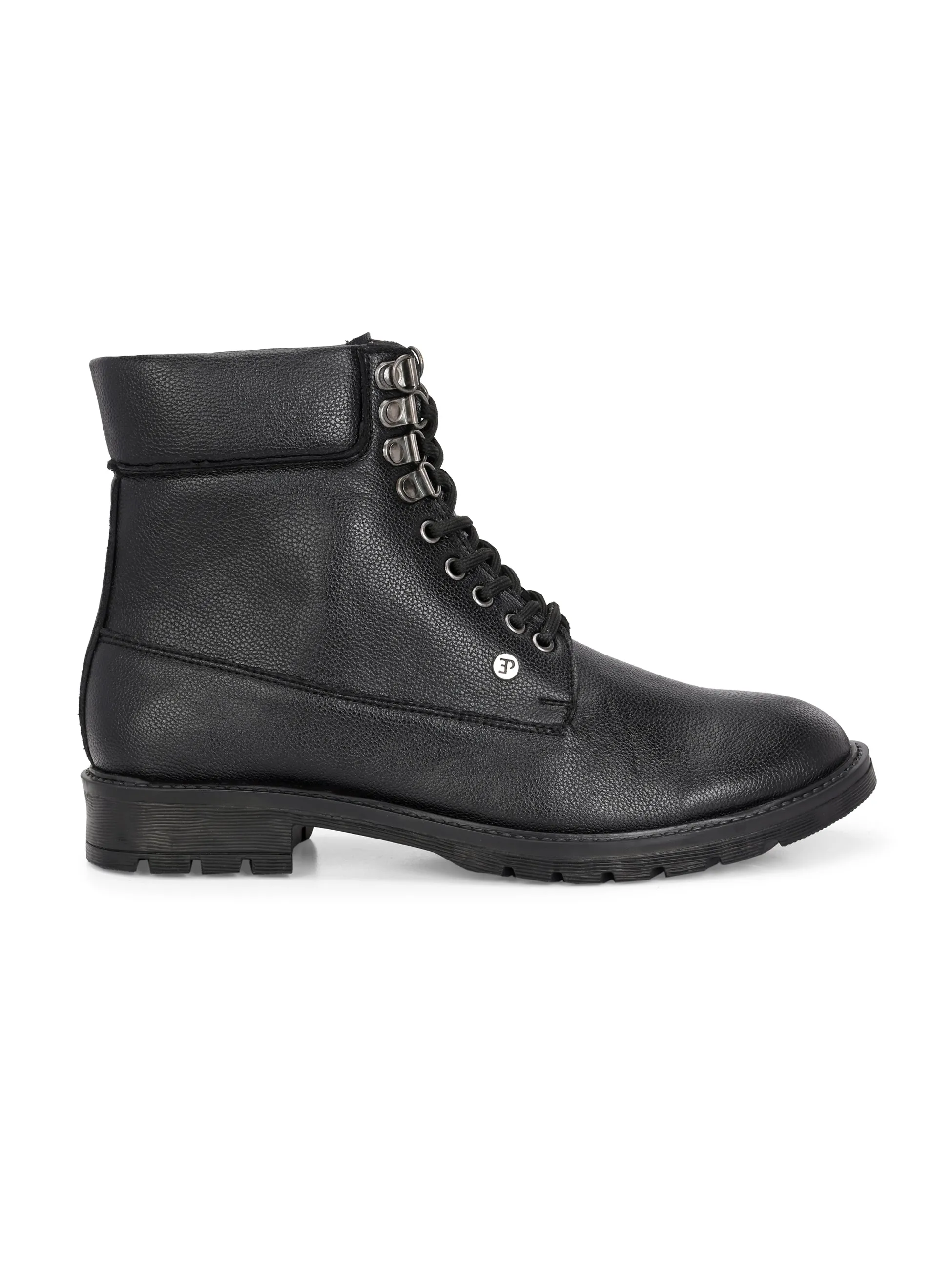 El Paso Men Faux Leather Casual Lace Up Boots