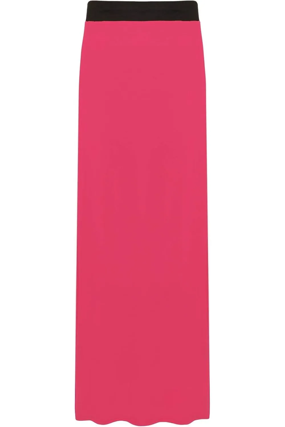 Elasticated Waist Long Maxi Skirt – Plus Size Pencil Style
