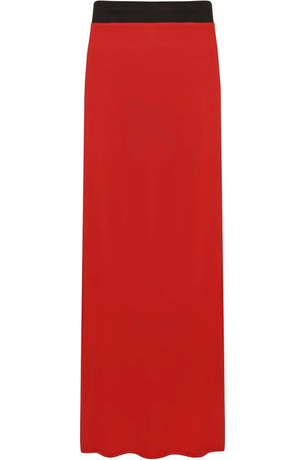 Elasticated Waist Long Maxi Skirt – Plus Size Pencil Style