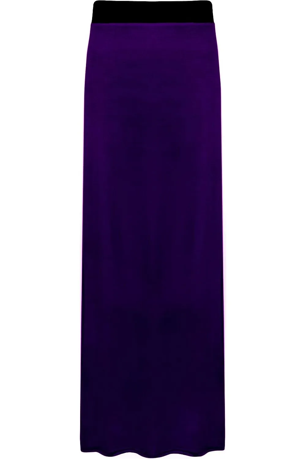 Elasticated Waist Long Maxi Skirt – Plus Size Pencil Style