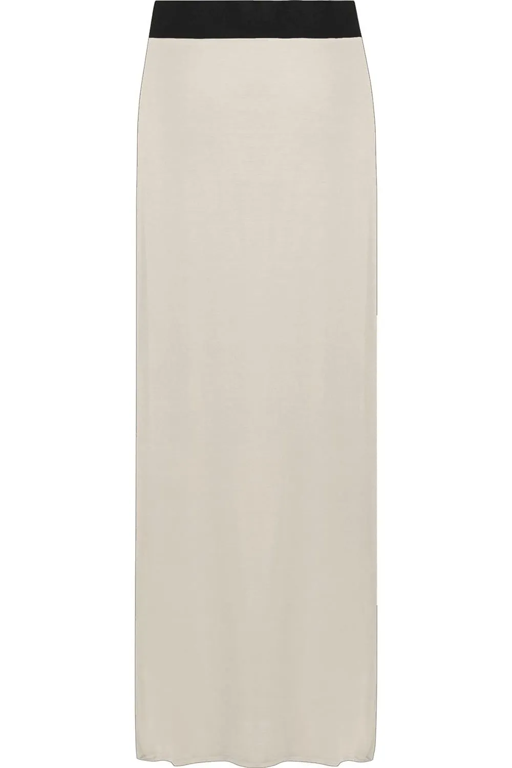 Elasticated Waist Long Maxi Skirt – Plus Size Pencil Style